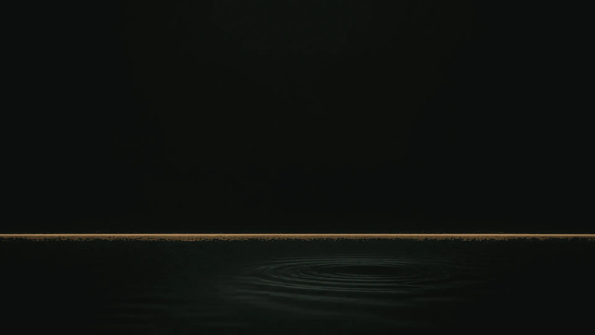 Dark water surface, the LITIGATER waterline motif behind the hero.